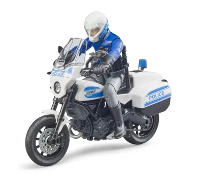 Bruder, Scrambler Ducati, motocykl z policjantem