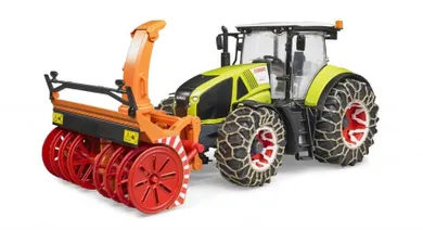 Bruder, traktor Claas Axion 950 z pługiem śnieżnym