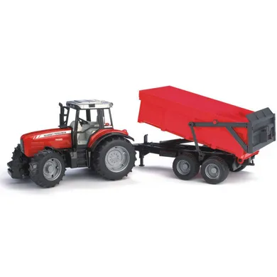 Bruder, Traktor Massey Ferguson 7480 z przyczepą wywrotką