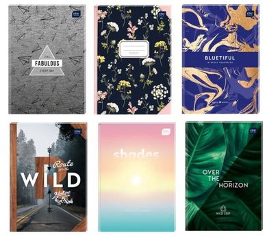 Brulion A4, 96 kartek, gładki, 1 szt.