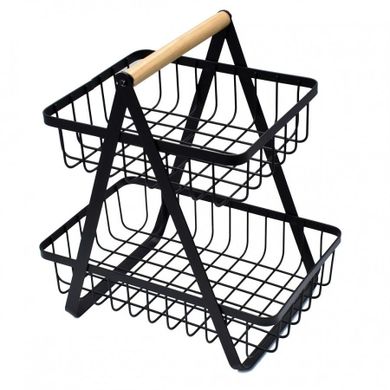 Brunbeste, koszyk piętrowy na owoce, przyprawy, loft 3063