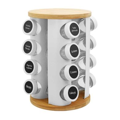 Brunbeste, stojak obrotowy na przyprawy, 16 pojemników