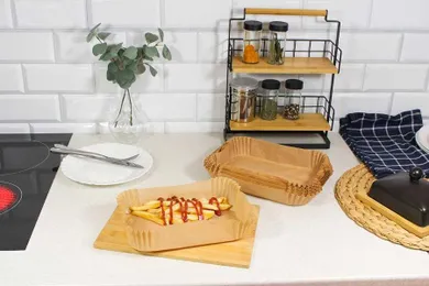 Brunbeste, wkład papierowy do frytownicy, prostokątny, 22-14 cm, 100 szt.