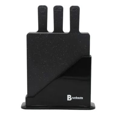 Brunbeste, zestaw 4 desek kuchennych w stojaku