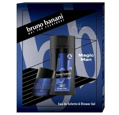 Bruno Banani, Magic Man, zestaw prezentowy: woda toaletowa, 30 ml + żel pod prysznic, 250 ml