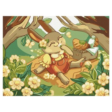 Brushme, Kids, malowanie po numerach, zajączki na pikniku, 30-40 cm