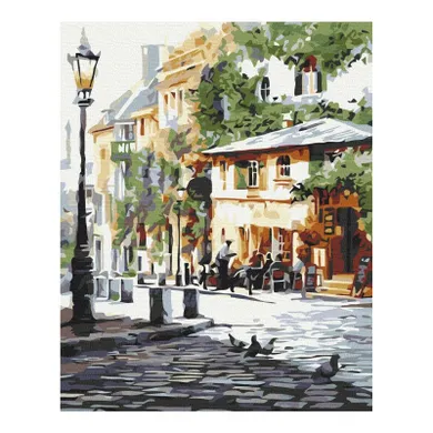 Brushme, malowanie po numerach, letnia kawiarnia, 40-50 cm