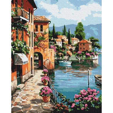 Brushme, malowanie po numerach, pod słońcem Positano, 40-50 cm