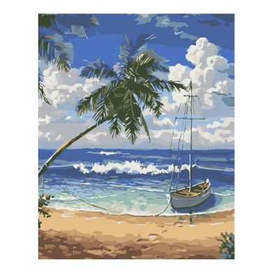 Brushme, malowanie po numerach, rajska wyspa, 40-50 cm