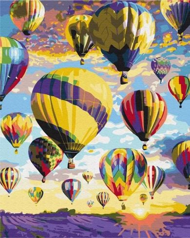 Brushme, malowanie po numerach, sny na niebie, 40-50 cm