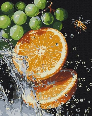 Brushme, malowanie po numerach, soczysta kombinacja, 40-50 cm