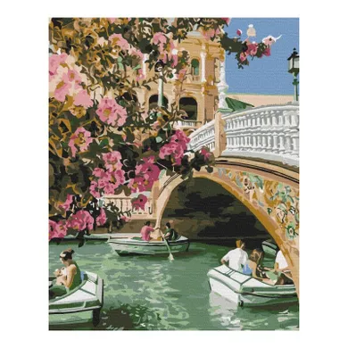 Brushme, malowanie po numerach, Wenecja wiosną, 40-50 cm