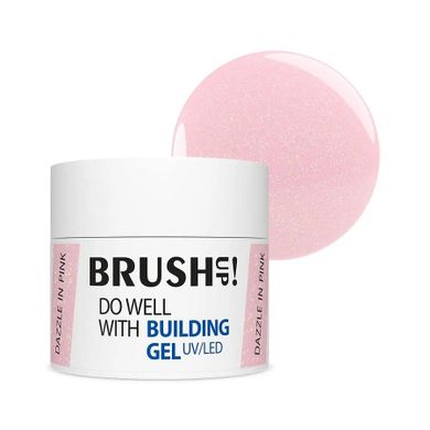 BrushUp!, Do Well with Building Gel, żel budujący do paznokci Dazzle in Pink, 12g