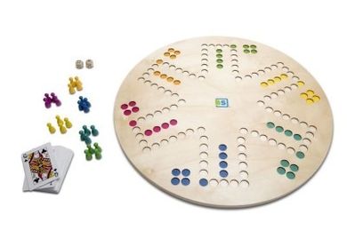 BS Toys, Chińczyk, Gęś, 2w1, drewniana gra planszowa