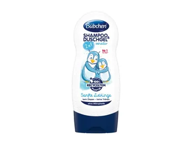 Bubchen, Gentle Darling, Shampoo & Shower Gel, 2w1, szampon i żel pod prysznic dla skóry wrażliwej, 3l+, 230 ml
