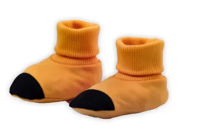 Buciki niechodki chłopięce, żółto-czarne, Nicol