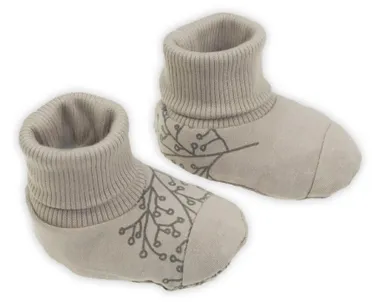 Buciki niechodki dziewczęce, beżowe, Nicol