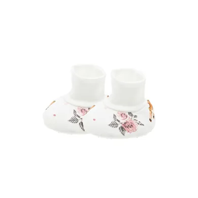 Buciki niechodki dziewczęce, ecru, Nicol