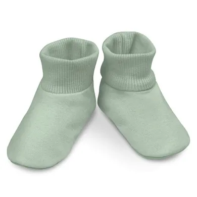 Buciki niechodki niemowlęce, zielone, Pinokio