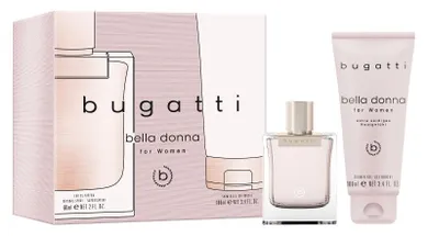 Bugatti, Bella Donna for women, zestaw: woda perfumowana, 60 ml + żel pod prysznic, 100 ml