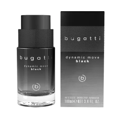 Bugatti, Dynamic Move, Black, woda toaletowa dla mężczyzn, 100 ml