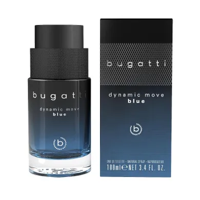 Bugatti, Dynamic Move, Blue, woda toaletowa dla mężczyzn, 100 ml