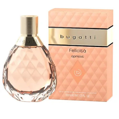 Bugatti, felicita apricot, woda perfumowana dla kobiet, 60 ml