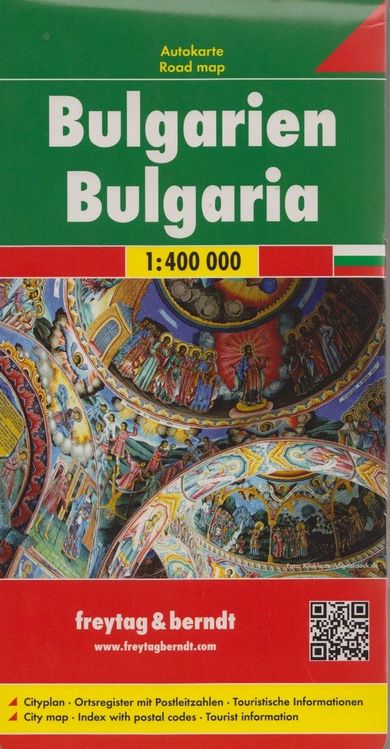 Bułgaria. Mapa. Skala: 1:400 000