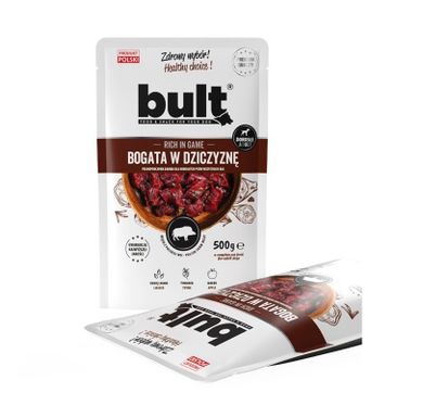 Bult, mielonka bogata w dziczyznę, saszetka, mokra karma dla psa, 100g