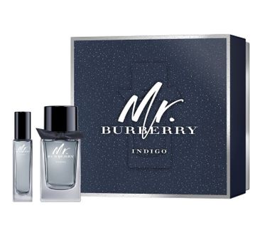 Burberry, Mr.Burberry Indigo for Men, zestaw, woda toaletowa, spray, 100 ml + woda toaletowa, 30 ml