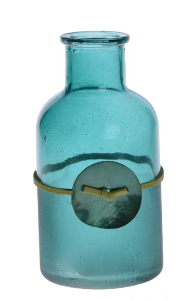 Buteleczka, mała, z zawieszką turkus, 11 cm