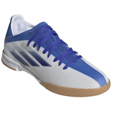 Buty piłkarskie chłopięce, halowe, białe, Adidas X Speedflow.3 IN