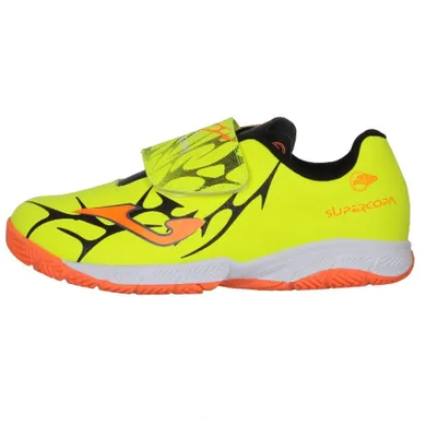 Buty piłkarskie chłopięce, halowe, żółte, Joma Super Copa