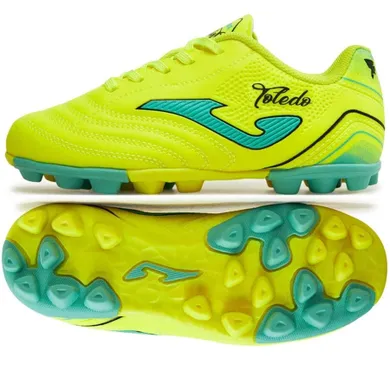 Buty piłkarskie chłopięce, korki, żółte, Joma Toledo