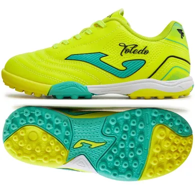 Buty piłkarskie chłopięce, turfy, żółte, Joma Toledo