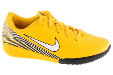 Buty piłkarskie dziecięce, halowe, żółte, Nike Vapor 12 Academy PS Jr IC