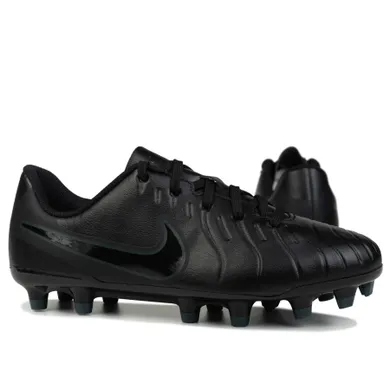 Buty piłkarskie dziecięce, lanki, czarne, Nike Jr Legend 10 Club FG/MG