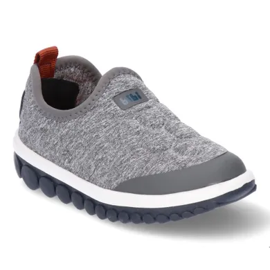 Buty sportowe chłopięce, slip on, szare, Bibi Shoes