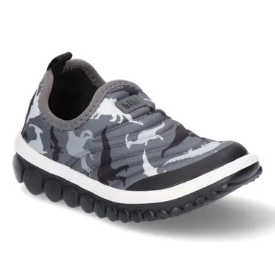 Buty sportowe chłopięce, slip on, szare, Bibi Shoes