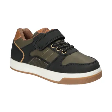 Buty sportowe chłopięcie, khaki, skórzana wkładka, American Club
