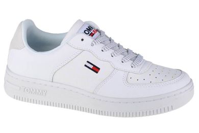 Buty sportowe damskie, białe, Tommy Hilfiger Jeans Wm Reflective Basket