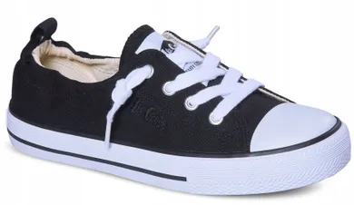 Buty sportowe damskie, czarne, Lee Cooper