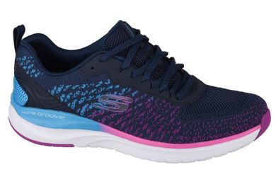 Buty sportowe damskie, granatowe, Skechers Ultra Groove-Glamour Quest
