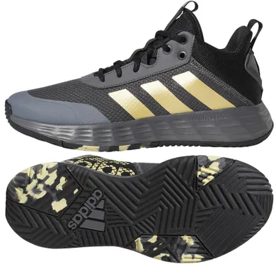 Buty sportowe, do koszykówki męskie, szare, Adidas OwnTheGame 2.0