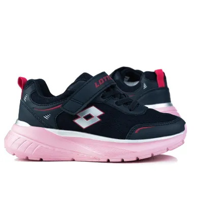 Buty sportowe dziecięce, granatowe, Lotto Exertiv