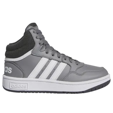 Buty sportowe dziecięce, szare, Adidas Hoops 3.0