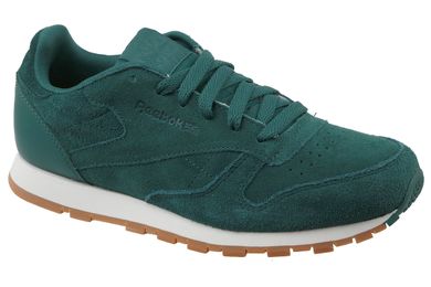 Buty sportowe dziecięce, zielone, Reebok CL Leather SG
