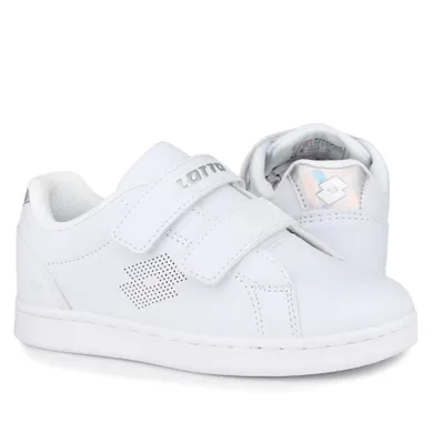 Buty sportowe dziewczęce, białe, Lotto Burgas