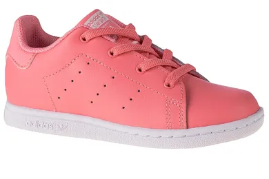 Buty sportowe dziewczęce, różowe, Adidas Stan Smith EL K