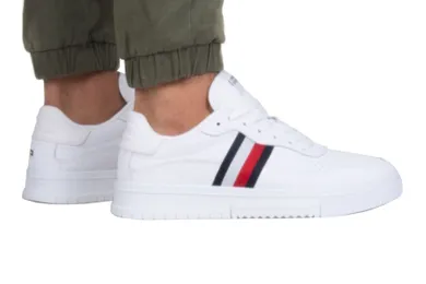 Buty sportowe męskie, białe, Tommy Hilfiger